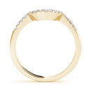 Curved Diamond Pavé Wedding Ring
