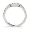 Curved Diamond Pavé Wedding Ring DiamondStatus
