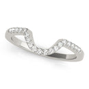 Curved Diamond Pavé Wedding Ring