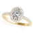 Oval Halo Pavé Engagement Ring