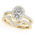 Oval Halo Pavé Engagement Ring