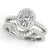 Oval Halo Pavé Engagement Ring