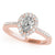 Pear Halo Pavé Engagement Ring