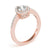 Pear Halo Pavé Engagement Ring