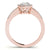 Pear Halo Pavé Engagement Ring