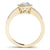 Pear Halo Pavé Engagement Ring