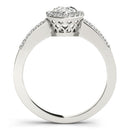 Pear Halo Pavé Engagement Ring
