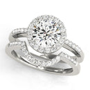 Round Halo Pavé Engagement Ring