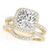 Cushion Halo Pavé Engagement Ring
