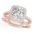Cushion Halo Pavé Engagement Ring