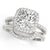 Cushion Halo Pavé Engagement Ring