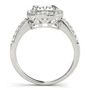 Cushion Halo Pavé Engagement Ring