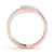 Double Loop Pavé Diamond Ring