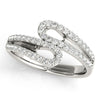 Double Loop Pavé Diamond Ring DiamondStatus