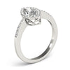 Marquise Halo Pavé Engagement Ring DiamondStatus