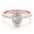 Marquise Halo Pavé Engagement Ring