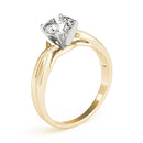 Round Solitaire Twisted Engagement Ring DiamondStatus
