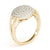 Multi-Row Round Cluster Diamond Ring