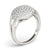 Multi-Row Round Cluster Diamond Ring