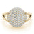 Multi-Row Round Cluster Diamond Ring