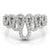 Squiggle Pavé Novelty Diamond Ring