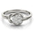 Cluster Love Knot Diamond Ring