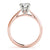 Round Solitaire Hidden Diamond Engagement Ring