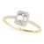 Emerald Halo Pavé Engagement Ring