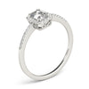 Emerald Halo Pavé Engagement Ring DiamondStatus