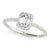 Emerald Halo Pavé Engagement Ring