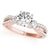 Round Trilogy Multi-Row Pavé Engagement Ring