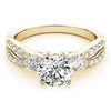 Round Trilogy Multi-Row Pavé Engagement Ring DiamondStatus
