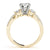 Round Trilogy Multi-Row Pavé Engagement Ring