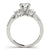 Round Trilogy Multi-Row Pavé Engagement Ring