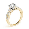 Round Trilogy Multi-Row Pavé Engagement Ring DiamondStatus