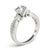 Round Trilogy Multi-Row Pavé Engagement Ring