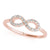Pavé Infinity Diamond Ring