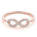 Pavé Infinity Diamond Ring