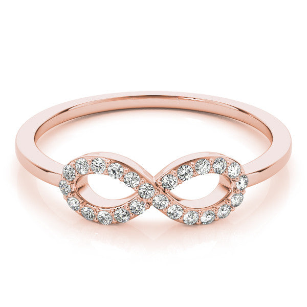 Pavé Infinity Diamond Ring