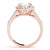 Oval Halo Multi-Row Pavé Engagement Ring