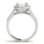 Oval Halo Multi-Row Pavé Engagement Ring