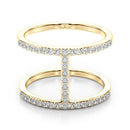 Pavé Open Diamond Ring