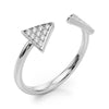 Open Arrow Cluster Diamond Ring DiamondStatus