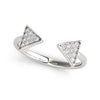 Open Arrow Cluster Diamond Ring DiamondStatus