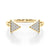 Open Arrow Cluster Diamond Ring