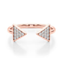 Open Arrow Cluster Diamond Ring