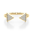 Open Arrow Cluster Diamond Ring