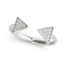 Open Arrow Cluster Diamond Ring