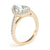 Pear Halo Pavé Engagement Ring