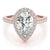 Pear Halo Pavé Engagement Ring